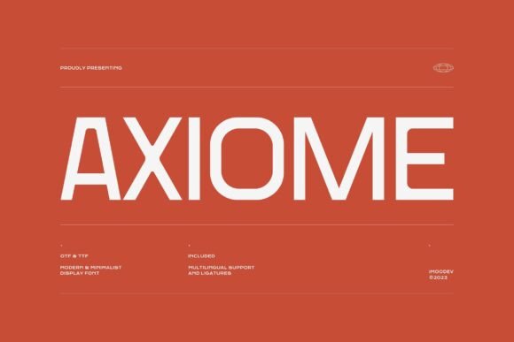 Axiome: A Modern Font for Digital Marketing