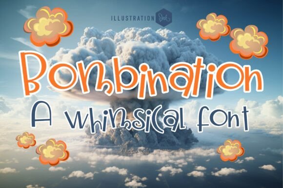 Bombination: A Whimsical Web Font