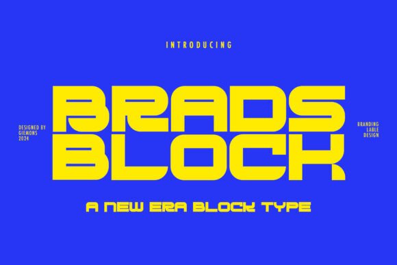 Brads Block: Modern Typography for Editorial Design