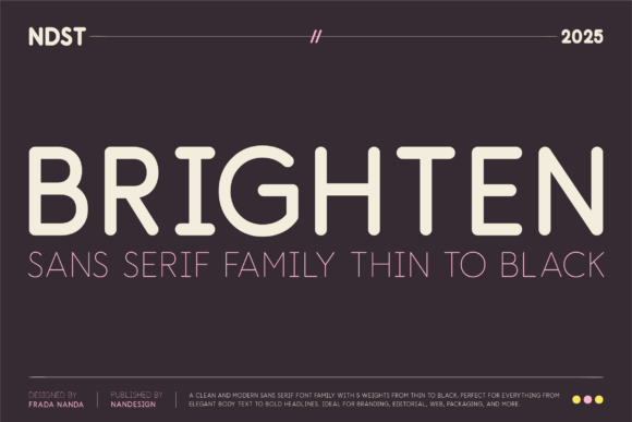 Brighten Rounded Font for Creative Projects