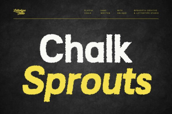 Chalk Sprouts: A Handwritten Font for Editorial Design