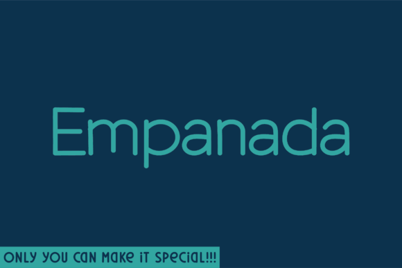 Empanada Font: Handmade Elegance for Crafters