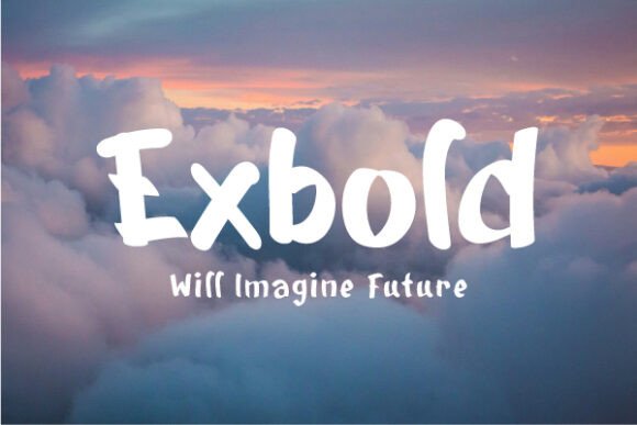 Exbold: A Handwritten Display Font