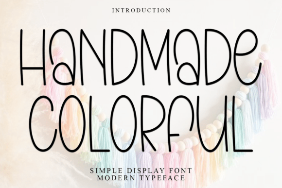 Handmade Colorful: A Festive Font for Business