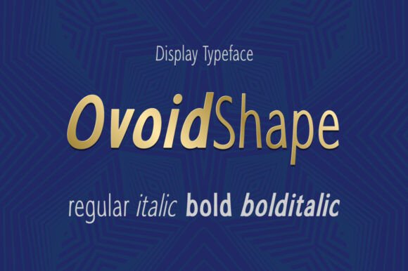 Ovoid Shape Font: Modern Branding Made Simple