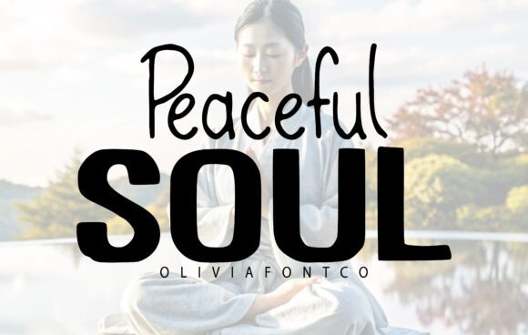 Peaceful Soul Font for Editorial Design