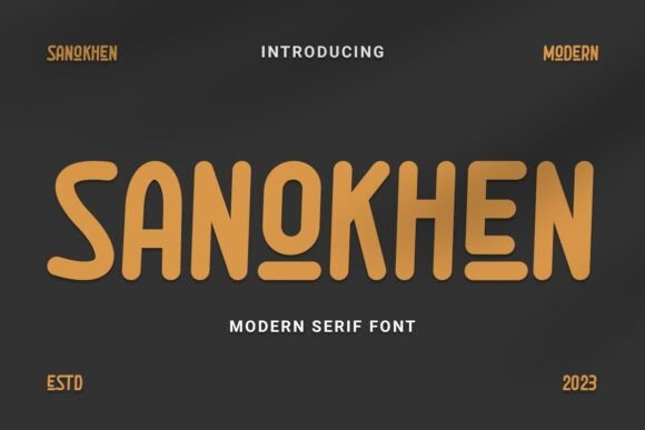 Sanokhen: A Playful Serif for Digital Campaigns