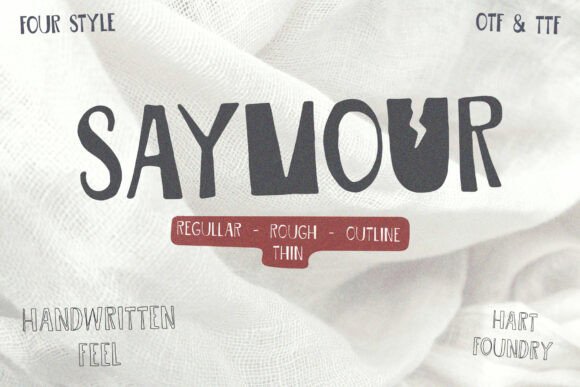 Saymour: A Handwritten Font for Creative Projects