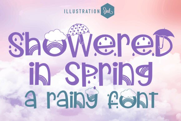 Showered in Spring: A Whimsical Display Font