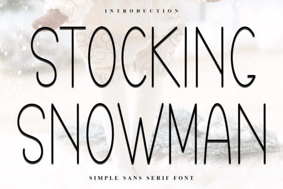 Stocking Snowman: A Festive Font for Creative Projects