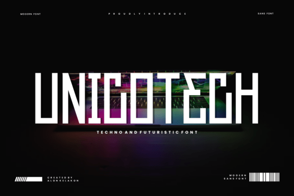 Unicotech: A Futuristic Font for Bold Design
